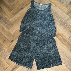 Poetry Silk Shorts Set